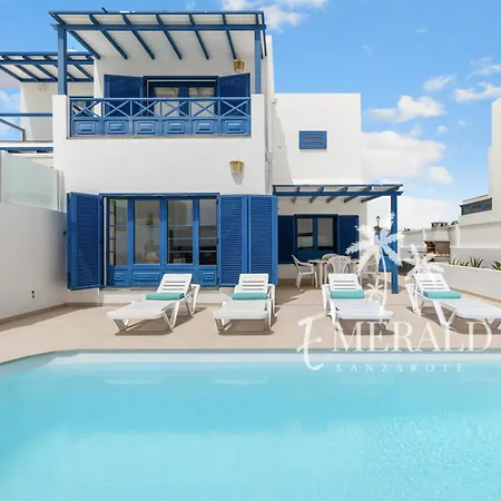 Tatil Evi Casa Papagayo Rocas - Heated Pool & Air Conditioning - Emerald Lanzarote *